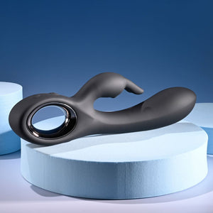 Playboy Pleasure Late Night Bunny Dual Rabbit Vibrator - Black