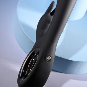 Playboy Pleasure Late Night Bunny Dual Rabbit Vibrator - Black