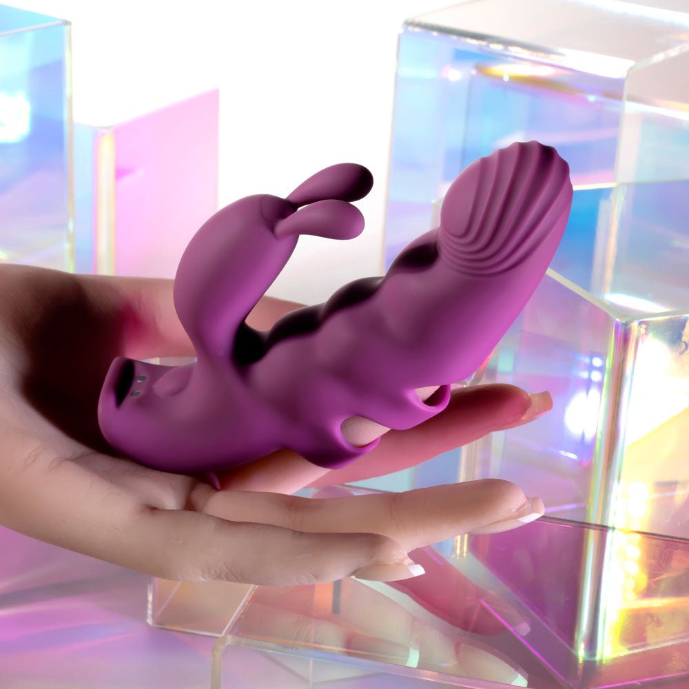 Playboy Pleasure Lend A Hand Finger Vibrator - Purple