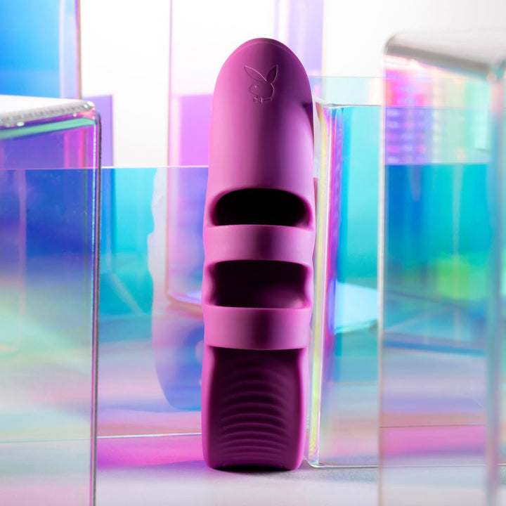 Playboy Pleasure Lend A Hand Finger Vibrator - Purple