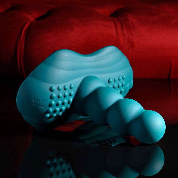 Playboy Pleasure Have A Seat - Rideable Vibrator and Grinder Pad with Remote - Green