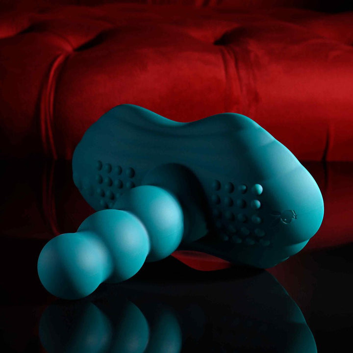 Playboy Pleasure Have A Seat - Rideable Vibrator and Grinder Pad with Remote - Green