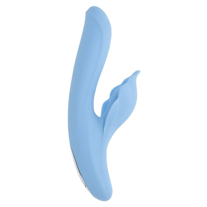 Playboy Pleasure In Bloom Thrusting Tapping Heating Dual Vibrator - Blue