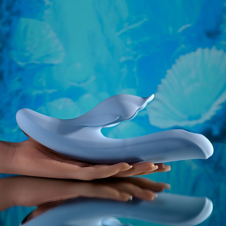 Playboy Pleasure In Bloom Thrusting Tapping Heating Dual Vibrator - Blue