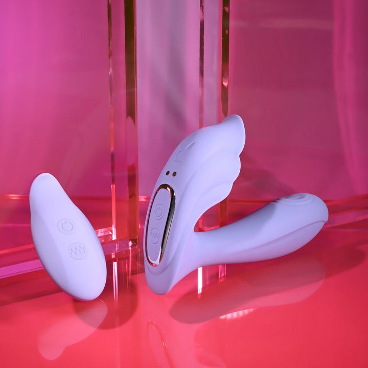 Playboy Pleasure Lilac Fantasy Tappy Vibrator with Remote