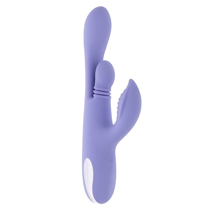 Playboy Pleasure Nubbin Rubbin Thrusting Rabbit Vibrator - Purple