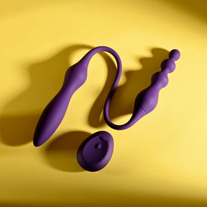 Playboy Pleasure This & That Flexible Dual Ended Vibrator - Purple