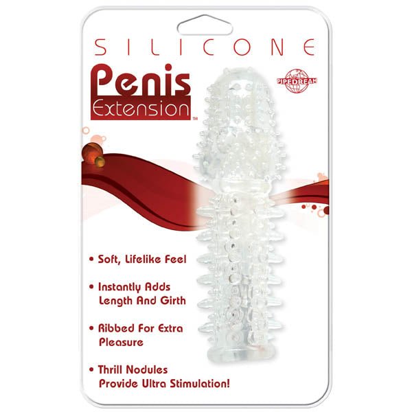 Silicone Penis Extension Sleeve - Clear