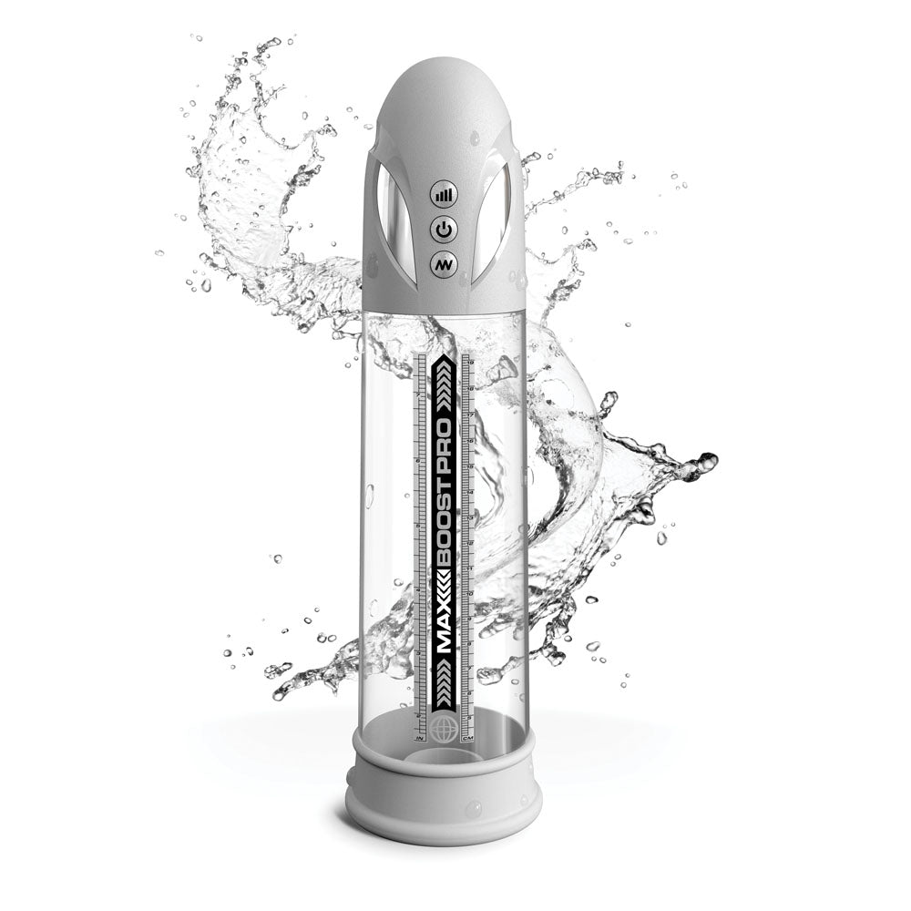 Pump Worx Max Boost Pro Flow - Auto Penis Pump - White