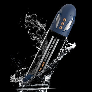 Pump Worx Max Boost Pro Flow - Waterproof Auto Penis Pump - Blue