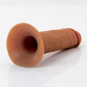 FX Elite 8 Inch Silicone Hollow Strap-On - Tan
