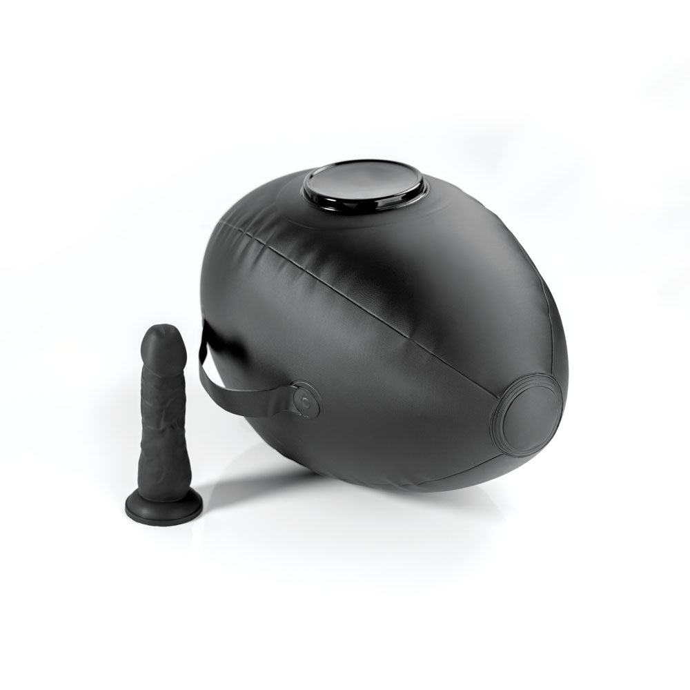 Fetish Fantasy Series Body Dock Inflatable Love Ball with 6 Inch Black Dildo