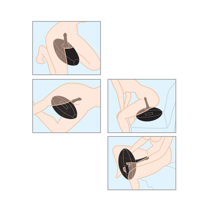 Fetish Fantasy Series Body Dock Inflatable Love Ball with 6 Inch Black Dildo