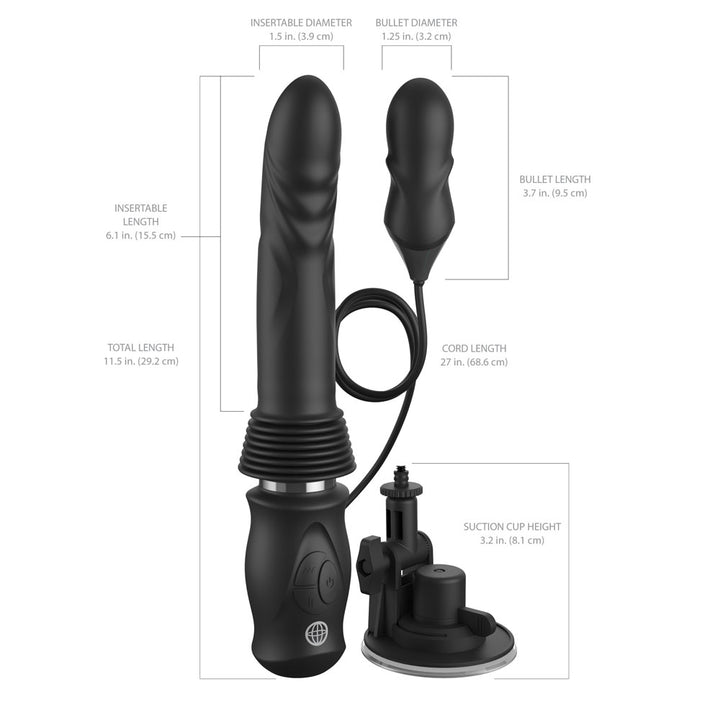 Fetish Fantasy Series Ultimate Thruster Vibrator - Black