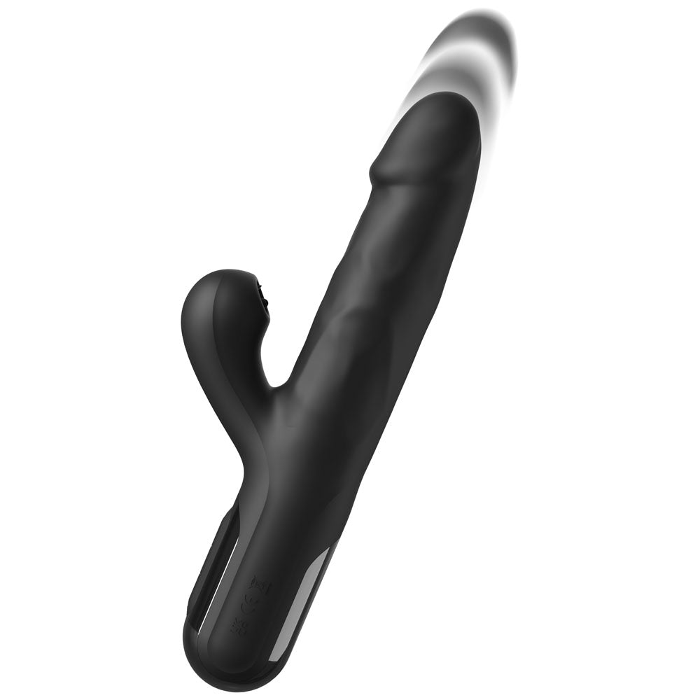 Festish Fantasy Series Sonix Thruster Rabbit Vibrator - Black