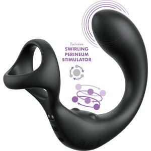 Anal Fantasy Elite Ass-Gasm Taint-alizer Prostate Massager - Black