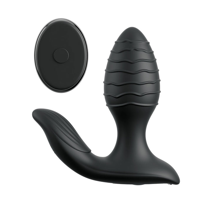 Anal Fantasy Elite Gyro Milk Pro - Gyrating Butt Plug - Black