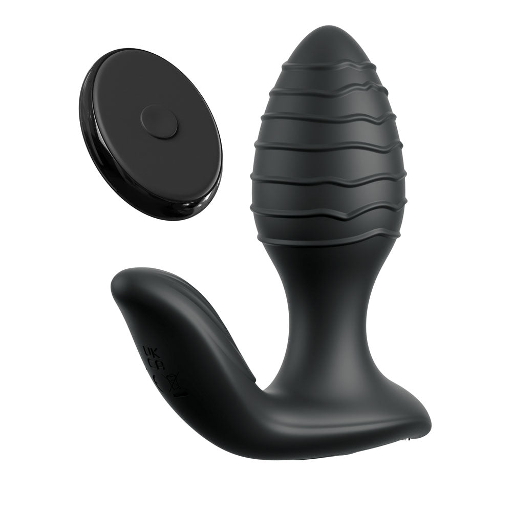 Anal Fantasy Elite Gyro Milk Pro - Gyrating Butt Plug - Black