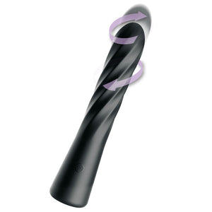Anal Fantasy Elite Twist Ecstasy Twist & Shout Thrusting Anal Vibrator - Black