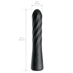 Anal Fantasy Elite Twist Ecstasy Twist & Shout Thrusting Anal Vibrator - Black