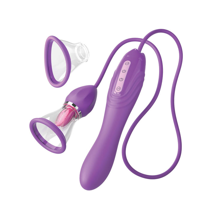 Fantasy For Her Her Ultimate Pleasure Max - Vibrator + Flicking Stimulator - Purple