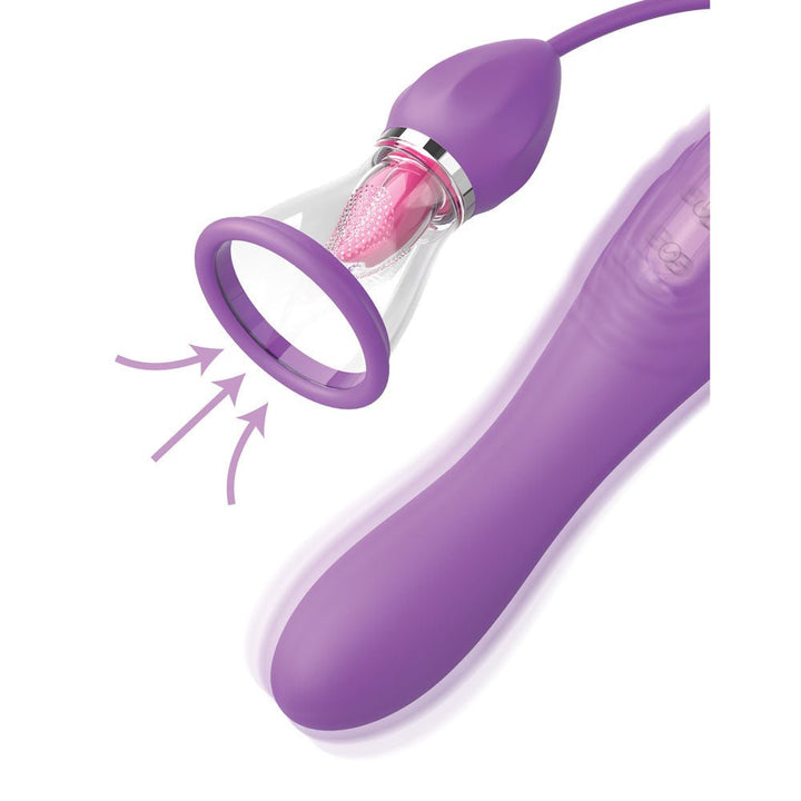 Fantasy For Her Her Ultimate Pleasure Max - Vibrator + Flicking Stimulator - Purple