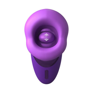 Fantasy For Her Pleasure Sucker - Licking Vibrating Stimulator - Purple