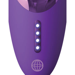 Fantasy For Her Pleasure Sucker - Licking Vibrating Stimulator - Purple