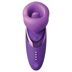 Fantasy For Her Pleasure Sucker - Licking Vibrating Stimulator - Purple