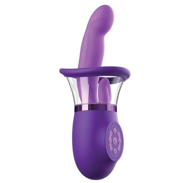 Fantasy For Her Ultimate Pleasure Pro Plus - Suck Lick & Flicking Vibrator - Purple