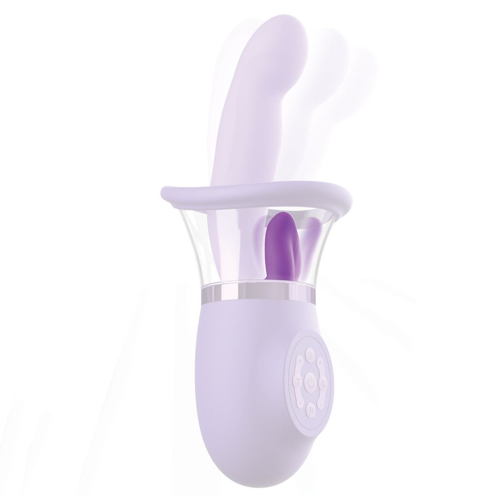 Fantasy For Her Ultimate Pleasure Pro Plus - Suck Lick & Flicking Vibrator - Purple