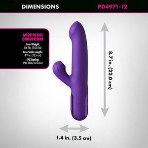 Fantasy For Her Super SoniX Thruster Rabbit Vibrator - Purple