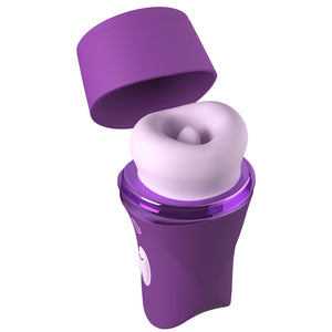 Fantasy For Her Lush Kiss Plush Suction Licking Vibrator - Purple