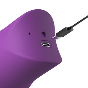 Fantasy For Her Lush Kiss Plush Suction Licking Vibrator - Purple