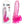 King Cock Clear 6 Inch Dildo with Balls - Pink
