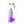 King Cock Clear 7 Inch Cock with Balls - Purple