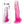 King Cock Clear 8 Inch Dildo with Balls - Pink