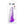 King Cock Clear 8 Inch Dildo with Balls - Purple