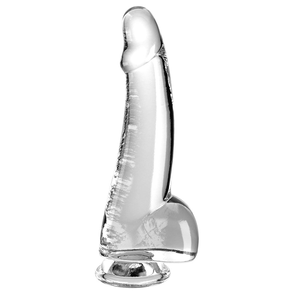 King Cock Clear 7.5 Inch Cock with Balls