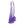 King Cock Clear 10 Inch Cock with Balls - Purple