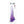 King Cock Clear 10 Inch Cock with Balls - Purple