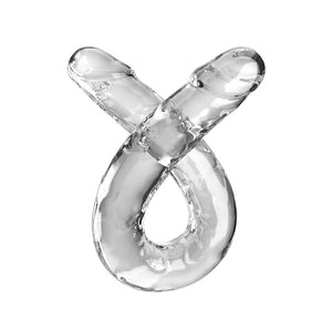King Cock 18 Inch Double Dildo - Clear