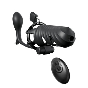 Fantasy C-Ringz Remote-Controlled Vibrating Cock Blocker with Ass-Gasm Plug