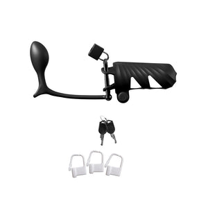Fantasy C-Ringz Remote-Controlled Vibrating Cock Blocker with Ass-Gasm Plug