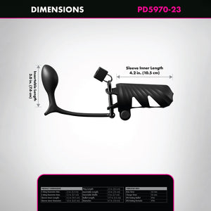 Fantasy C-Ringz Remote-Controlled Vibrating Cock Blocker with Ass-Gasm Plug