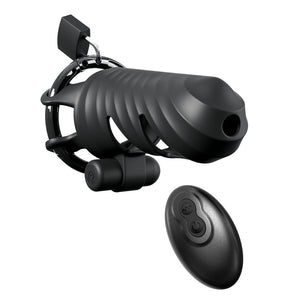 Fantasy C-Ringz Remote-Controlled Vibrating Cock Blocker Cage