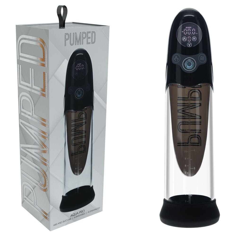 Pumped Aqua-Pro AI-Enabled Submersible Auto Penis Pump - Black