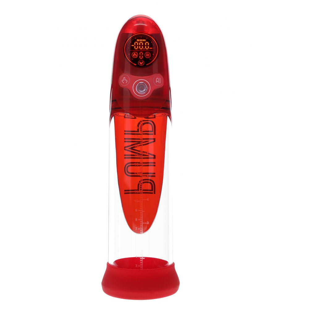 Pumped Aqua-Pro AI-Enabled Submersible Auto Penis Pump - Red