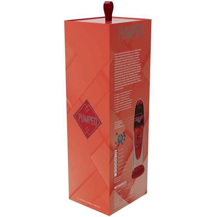 Pumped Aqua-Pro AI-Enabled Submersible Auto Penis Pump - Red