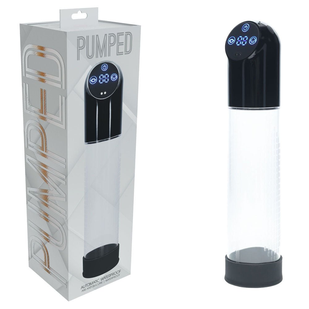 Pumped Automatic Waterproof Penis Pump - Black